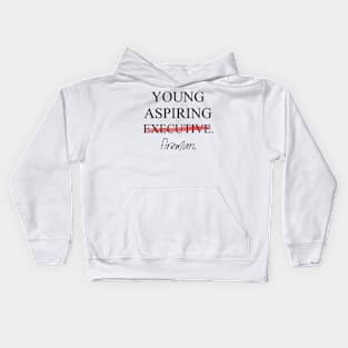 Young Aspiring Fireman Kids Hoodie